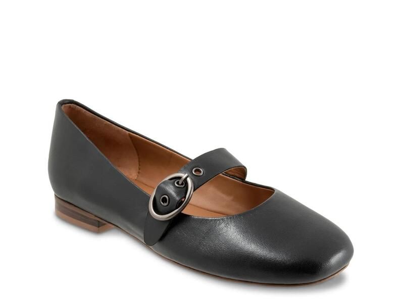 ソフトウォーク レディース シューズ パンプス SoftwalkKassala Mary Jane Flat Black ブラック