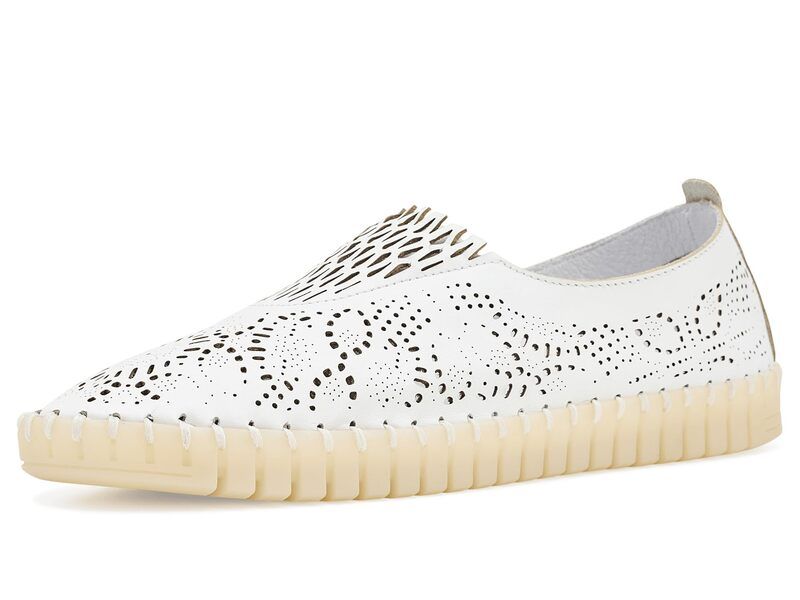 エリックミカエル レディース シューズ サンダル Eric Michael Stella White Leather ホワイト