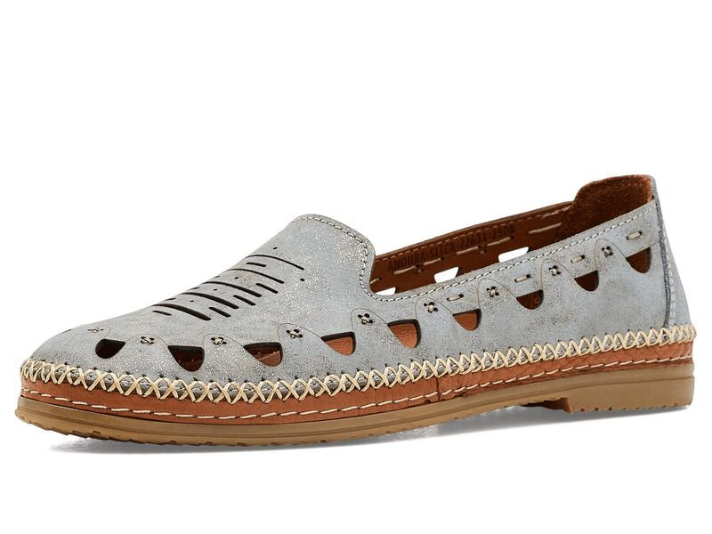 スプリングステップ レディース シューズ スリッポン・ローファー Spring Step Anoura Slate Croco スレート