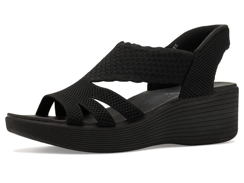 スケッチャーズ レディース シューズ ヒール SKECHERS Parallelite Summer Invite Hands Free Slipins BlackBlack ブラック