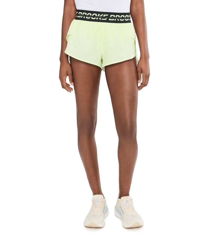 ブルックス レディース ボトムス ハーフパンツ・ショーツ ショートパンツ Brooks PR Elite Split Shorts LuminaryBlack ブラック