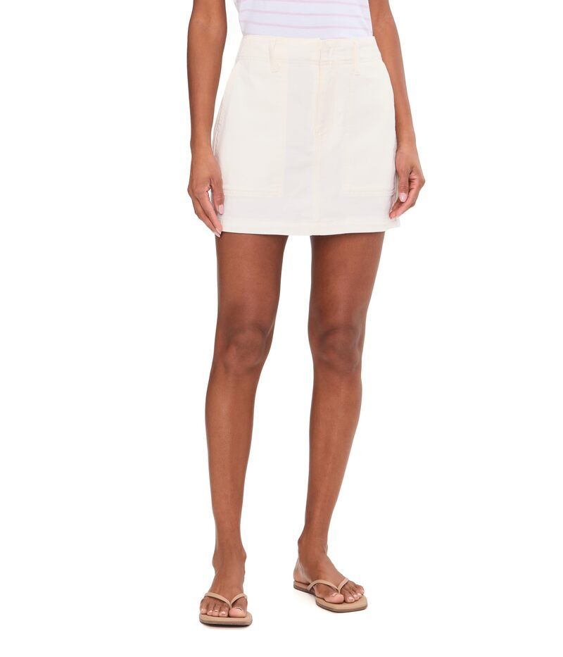 リヴァプール ロサンゼルス レディース ボトムスカート Liverpoolos Angeles MidRise Utility Skorts with Patch Pockets White ホワイト