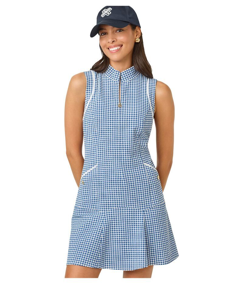 リリーピュリッツァー レディース トップス ワンピース Lilly Pulitzer Kathy Flounce Dress UPF 50 Starlight Navy ネイビー