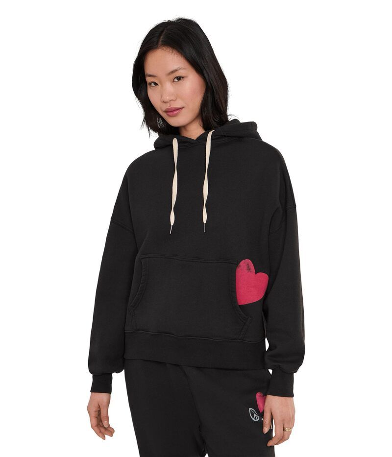 スピリチュアルギャングスタ レディース アウター パーカー・スウェット Spiritual Gangster Power Of Love Malibu Hoodie Black ブラック
