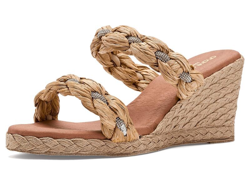 アンドレアース レディース シューズ スニーカー Andre Assous Nolita Raffia NaturalCrystal