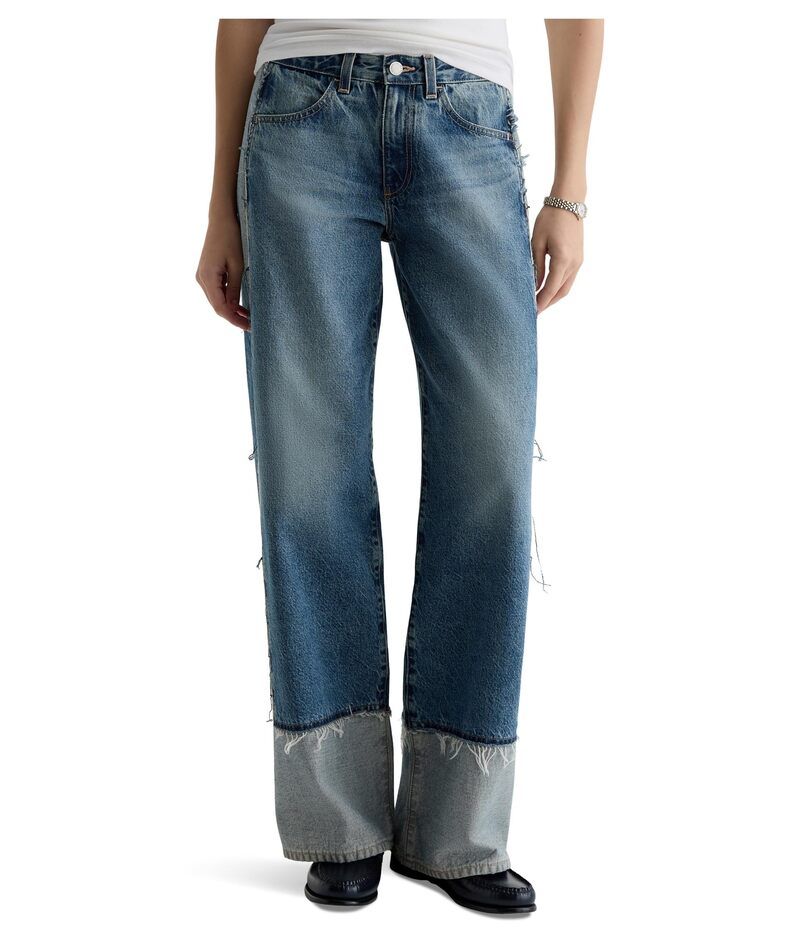エージージーンズ レディース ボトムス デニムパンツ ワイドレッグ ローライズ AG Jeans Adria Low Rise Baggy Wide Leg in 13 Years Otherworldly 13 Years Otherw