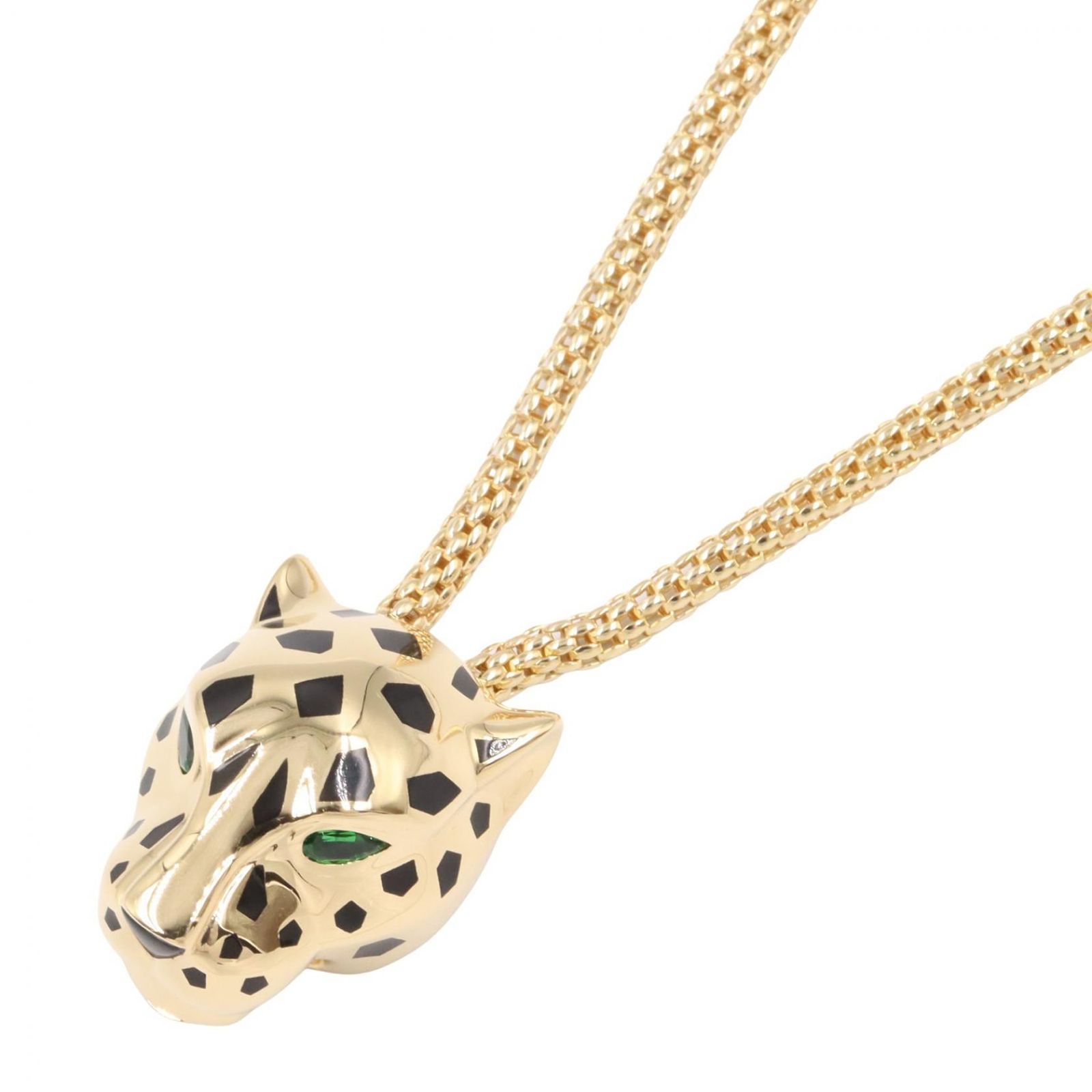 CARTIER カルティエ パンテール ドゥ カルティエ ツァボライト ダイヤ オニキス ネックレス