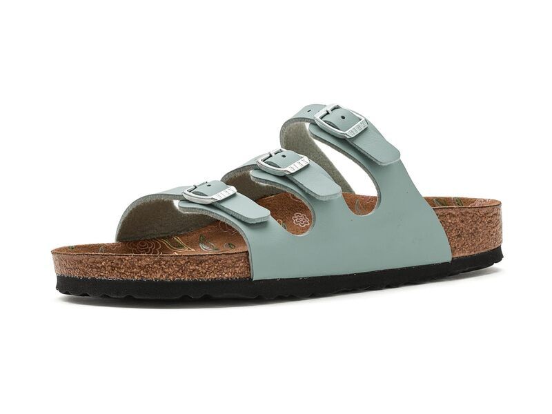 ビルケンシュトック レディース シューズ サンダル プリント Birkenstock Florida Printed Footbed Pure Sage セージ