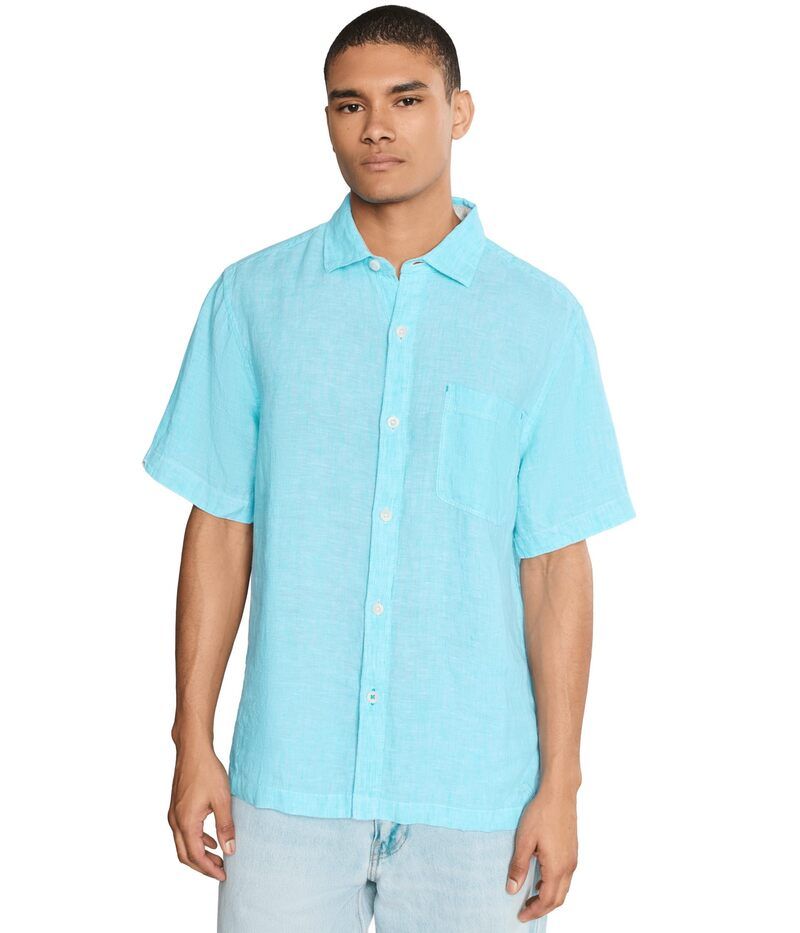 トッミーバハマ メンズ トップス シャツ Tommy Bahama SS Paradise Breezer Blue Radiance ブルー