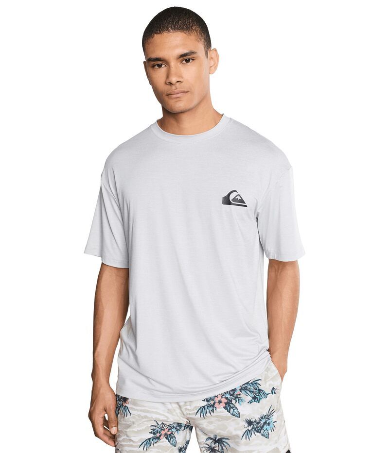 クイックシルバー メンズ トップス シャツ Quiksilver Everyday Short Sleeve Surf Tee Light Grey Heat グレー