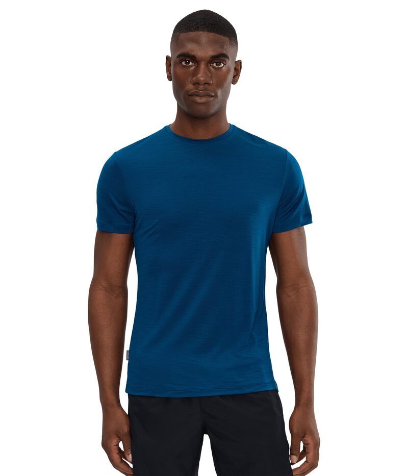 アイスブレーカー メンズ トップス シャツ Icebreaker Merino Blend 125 CoolLite Sphere Short Sleeve Tee Atlantis