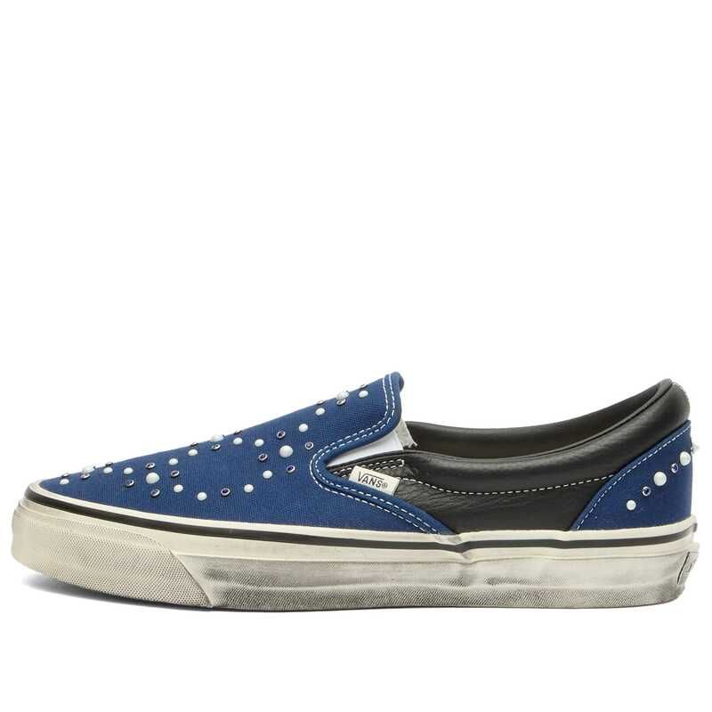 バンズ メンズ シューズ スニーカー Vans LX Classic SlipOn 98 Sneaker Pearlized Indigo インディゴ
