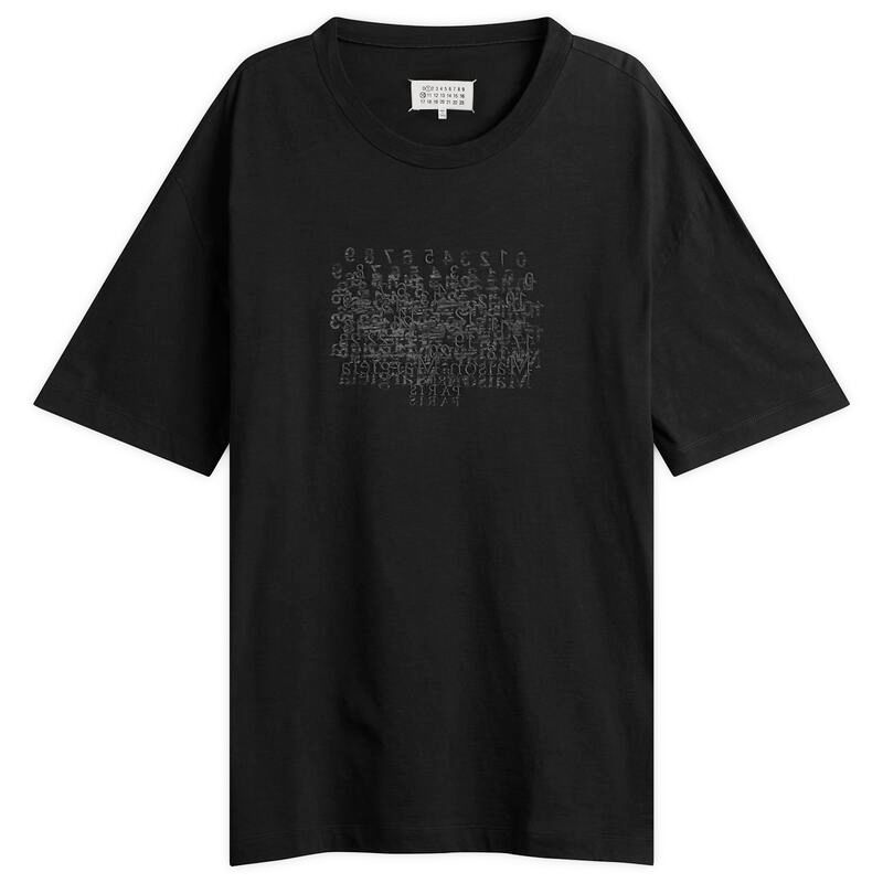 マルタンマルジェラ メンズ トップス Tシャツ Maison Margiela Numbers TShirt Washed Black ブラック