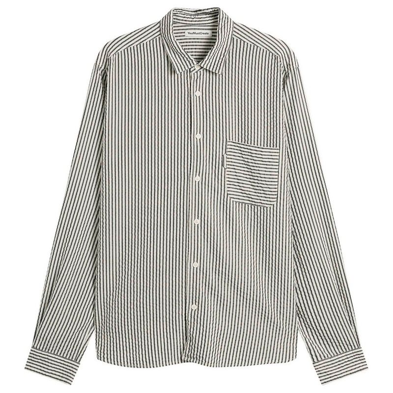 ワイエムシー メンズ トップス シャツ YMC Seersucker Stripe Curtishirt Multi マルチカラー