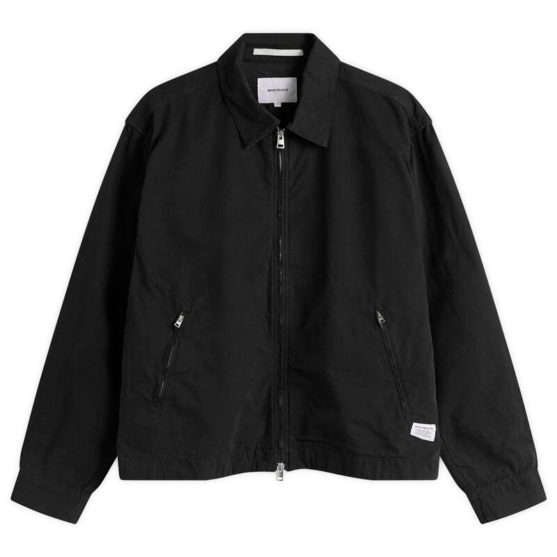ノースプロジェクト メンズ アウター ジャケット・ブルゾン Norse Projects Raabjerg Canvas Jacket Black ブラック