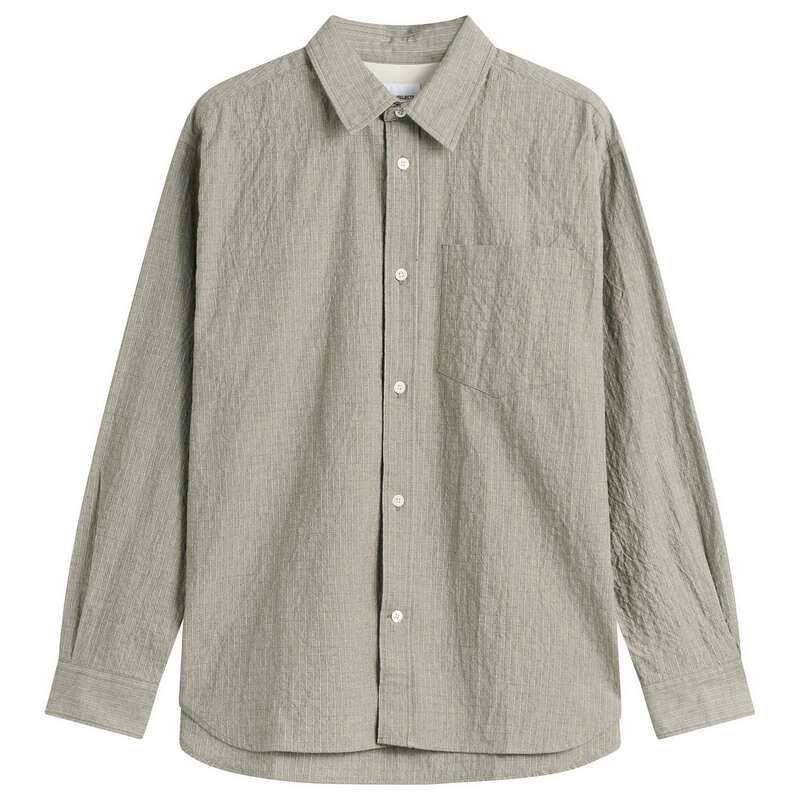 ノースプロジェクト メンズ トップス シャツ Norse Projects Falster Oversized Textured Stripe Shirt Vetiver ストライプ 40,820円