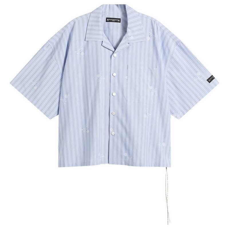 マスターマインド メンズ トップス シャツ MASTERMIND WORLD Loose Fit Multi Stripe Shirt Light Blue ブルー