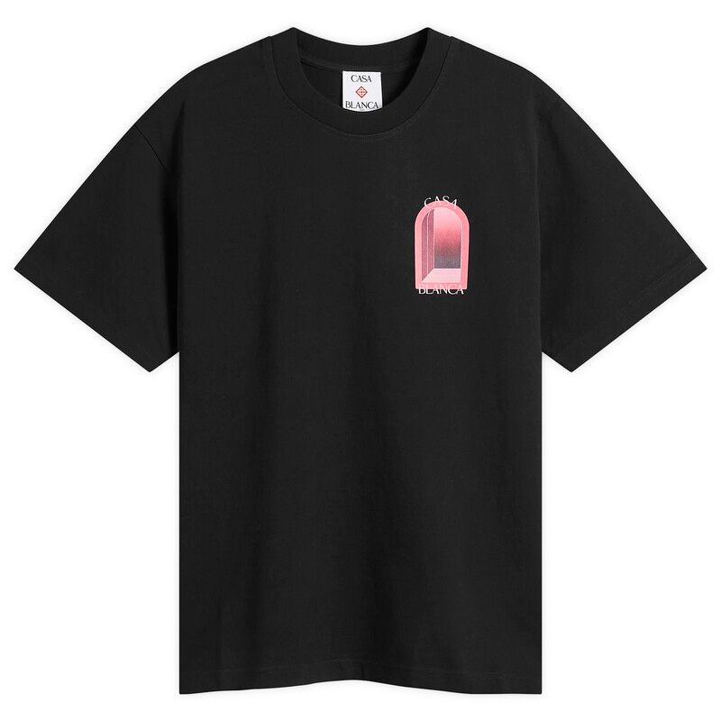 カサブランカ メンズ トップス Tシャツ Casablancarches Classic TShirt Black ブラック
