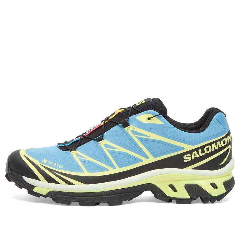 サロモン メンズ シューズ スニーカー Salomon XT6 GTX Sneaker Niagara Sunny Lime Black ブラック