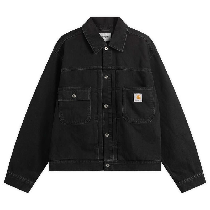 カーハート メンズ アウター ジャケット・ブルゾン Carhartt WIP Belmar Jacket Black Stone Washed ブラック