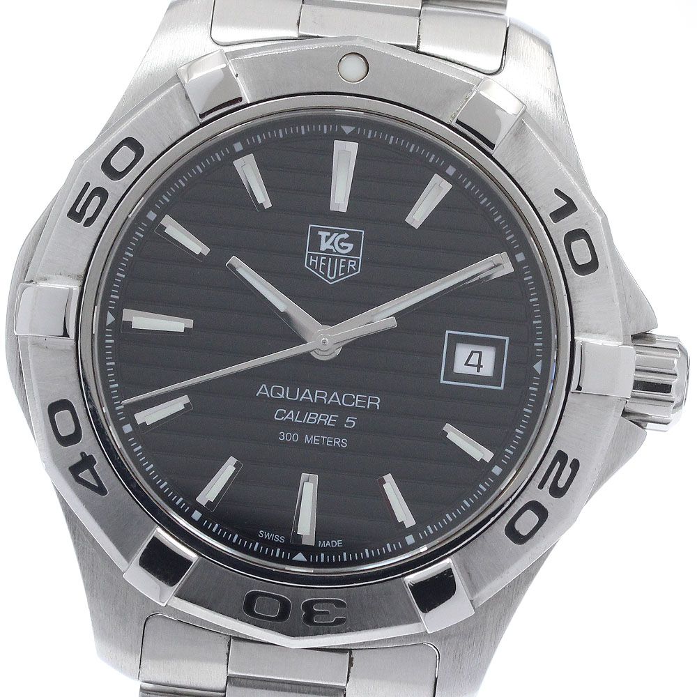 タグホイヤー TAG HEUER WAP2010 アクアレーサー デイト 自動巻き メンズ 保証書付き_955221