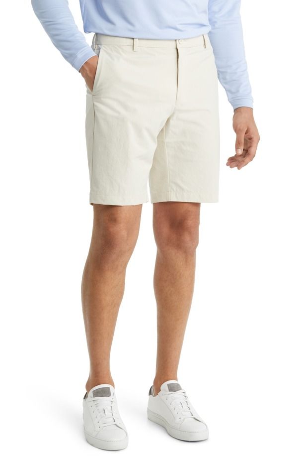 ピーター・ミラー メンズ ボトムス ハーフパンツ・ショーツ ショートパンツ Peter Millar Crown Crafted Surge Performance Wateresistant Shorts British Cream クリーム