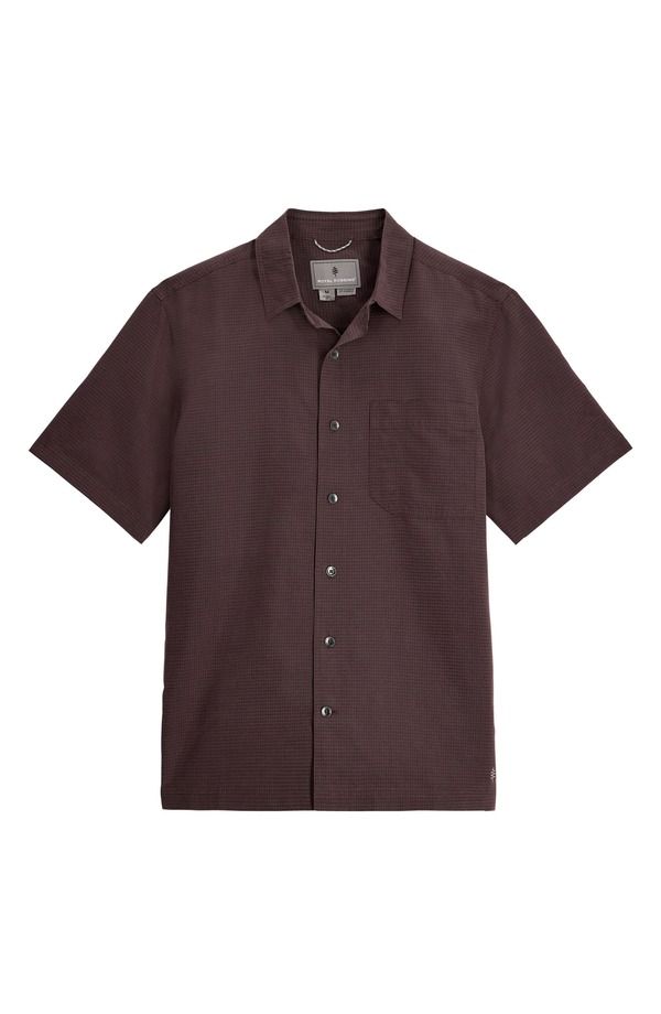 ロイヤルロビンズ メンズ トップス シャツ ROYAL ROBBINS Desert Pucker ButtonUp Shirt Seal Brown ブラウン