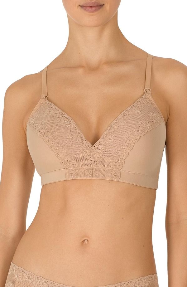 ナトリ レディース トップス Tシャツ マタニティ Natori Bliss Perfection Maternity Wireless TShirt Bra Cafe