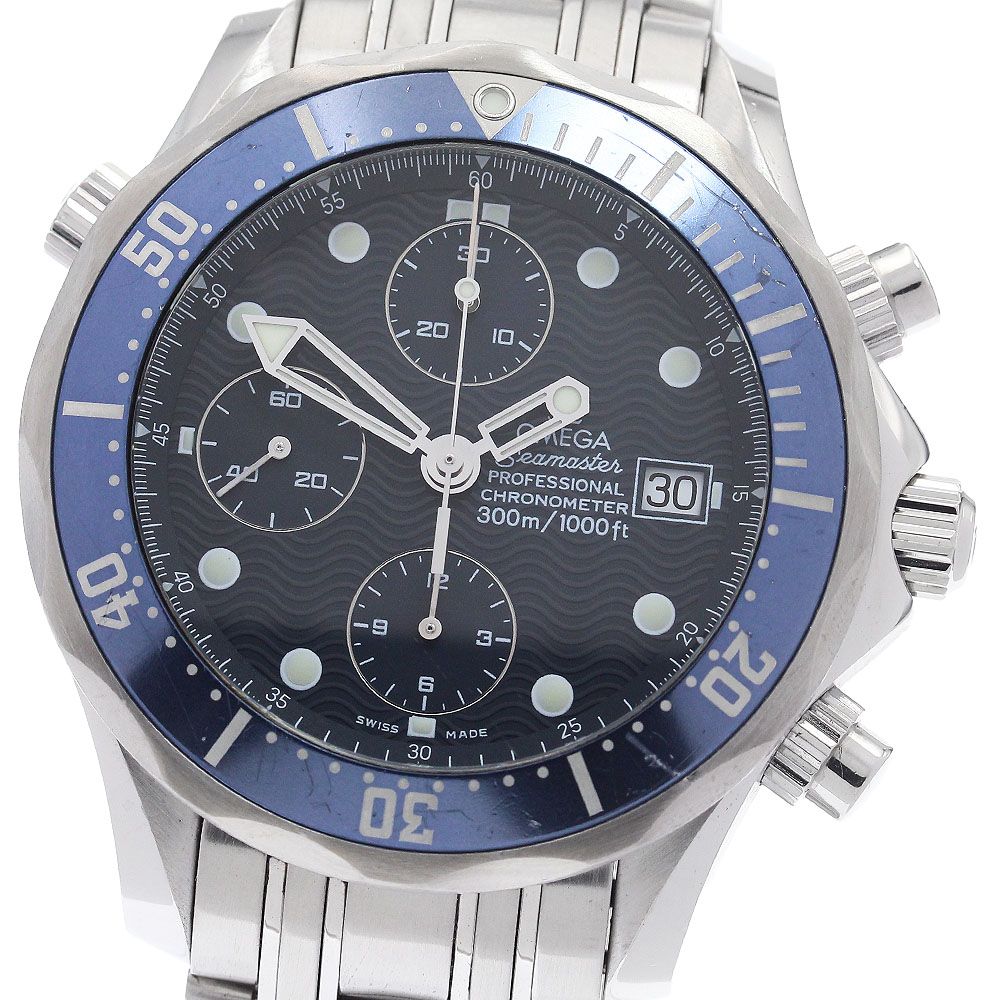 オメガ OMEGA 2599.80 シーマスター300 デイト クロノグラフ 自動巻き メンズ _945533