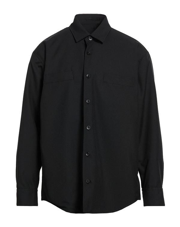 ラルディーニ メンズ トップス シャツ LARDINI 無地シャツ Black ブラック