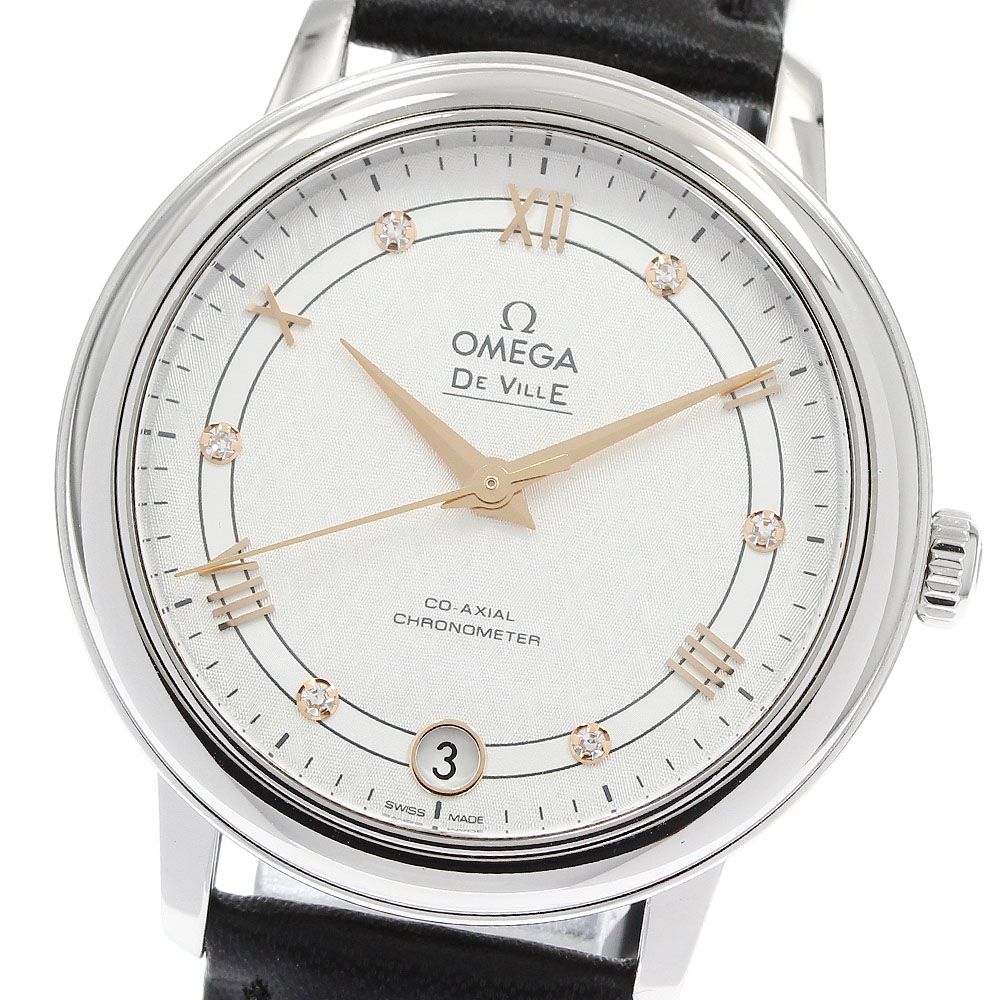 オメガ OMEGA 424.13.33.20.52.001 デビル プレステージ 6Pダイヤモンド 自動巻き レディース _957823