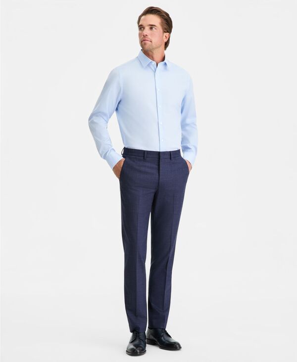 カルバンクライン メンズ ボトムス カジュアルパンツ Calvin Klein MenslimFit Suit Separates Pants Dark Blue ブルー