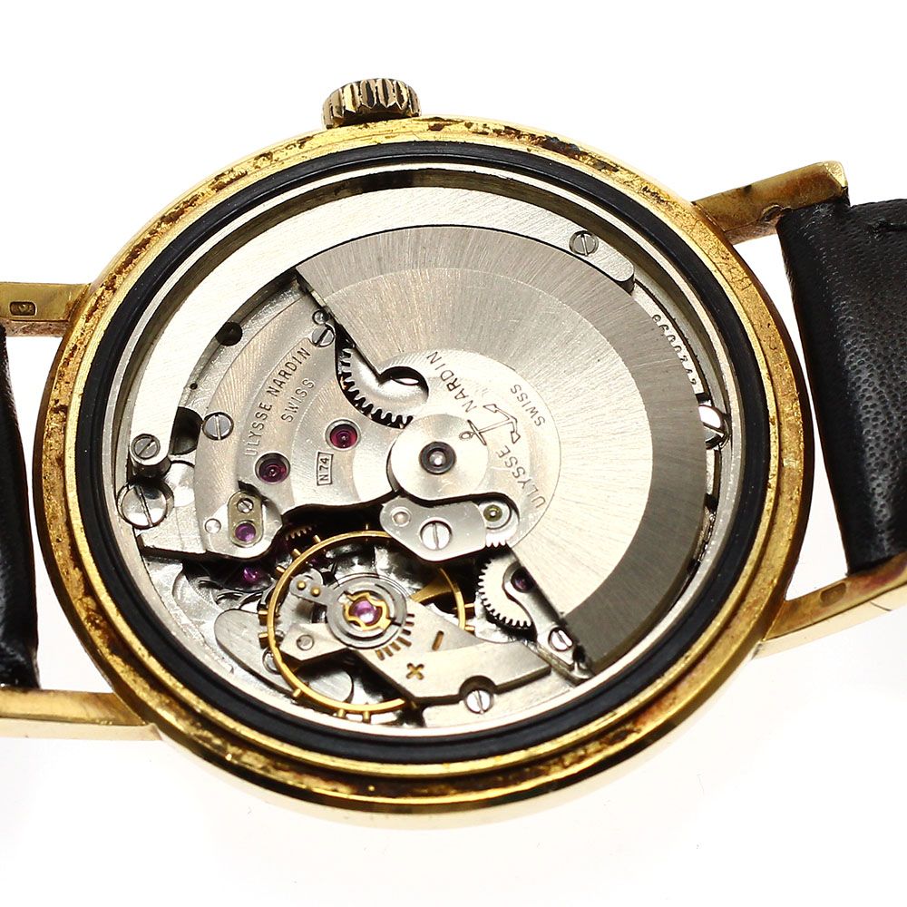 訳あり ユリス・ナルダン Ulysse Nardin K18YG cal.N74 自動巻き