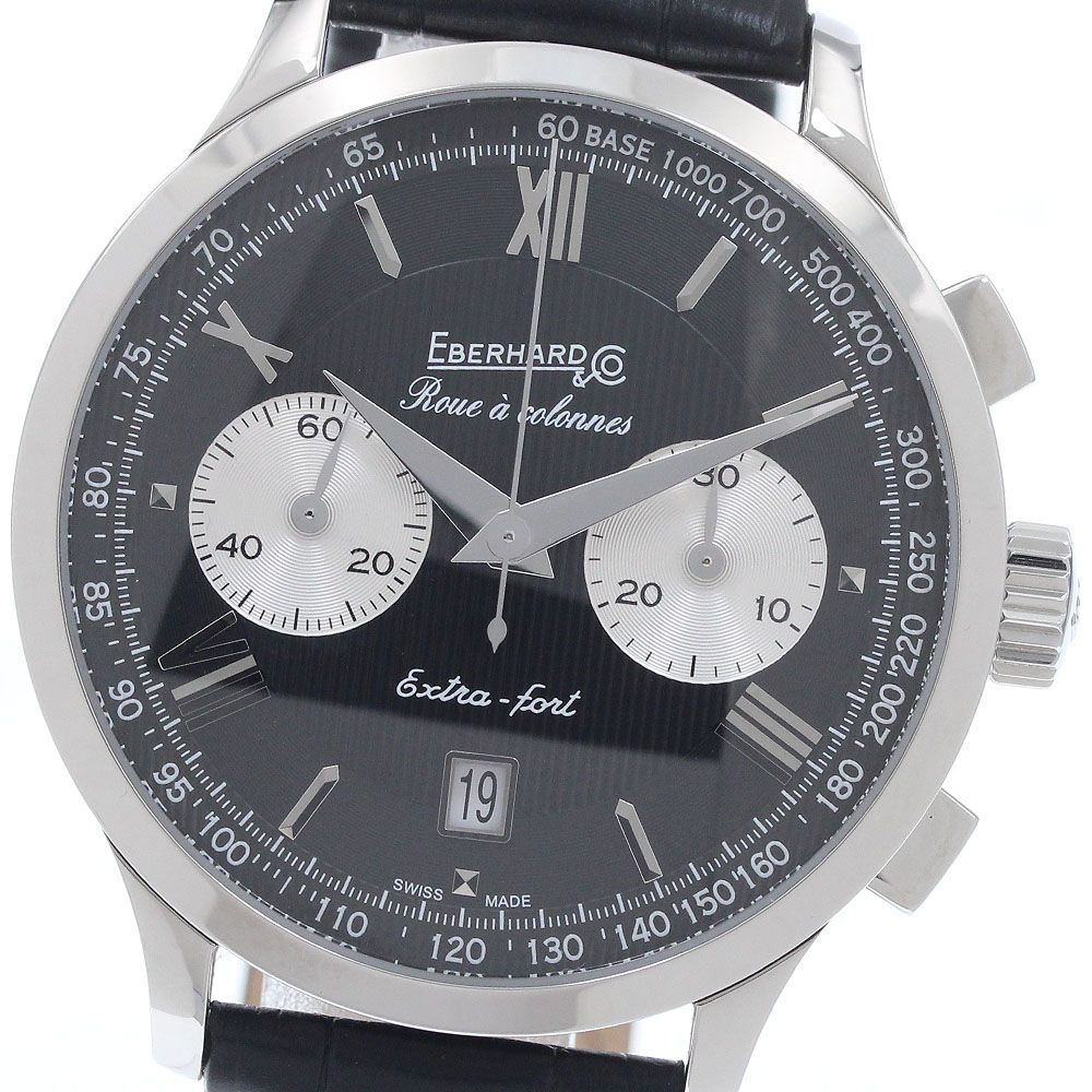 エベラール EBERHARD 31955 エクストラフォルト グラン・タイユ・ルーア・コロンヌ デイト 自動巻き メンズ 極美品 箱・保証書付き_960020