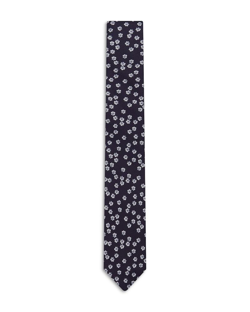 テッドベーカー メンズ アクセサリー ネクタイ フラワー柄 ミニ シルク フラワー Ted Baker Bentlyy Mini Floral Silk Classic Tie Navy ネイビー