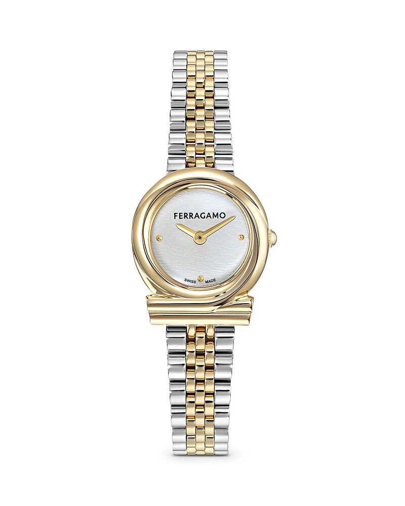 フェラガモ レディース アクセサリー 腕時計 FERRAGAMO Gancini Twisted Watch 23mm Two ToneSilver シルバー 181,400円