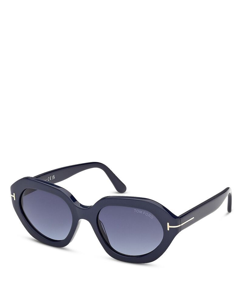 トム・フォード レディース アクセサリー サングラス・アイウェア Tom Ford Geometric Sunglasses 53mm bluegradient blue ブルー