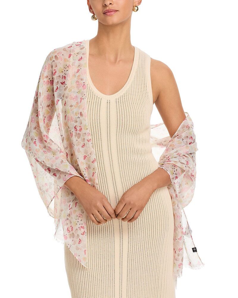フラース レディース アクセサリー マフラー・ストール・スカーフラワー柄 フラワー FRAAS Faux Floral Scarf Pink Multi ピンク