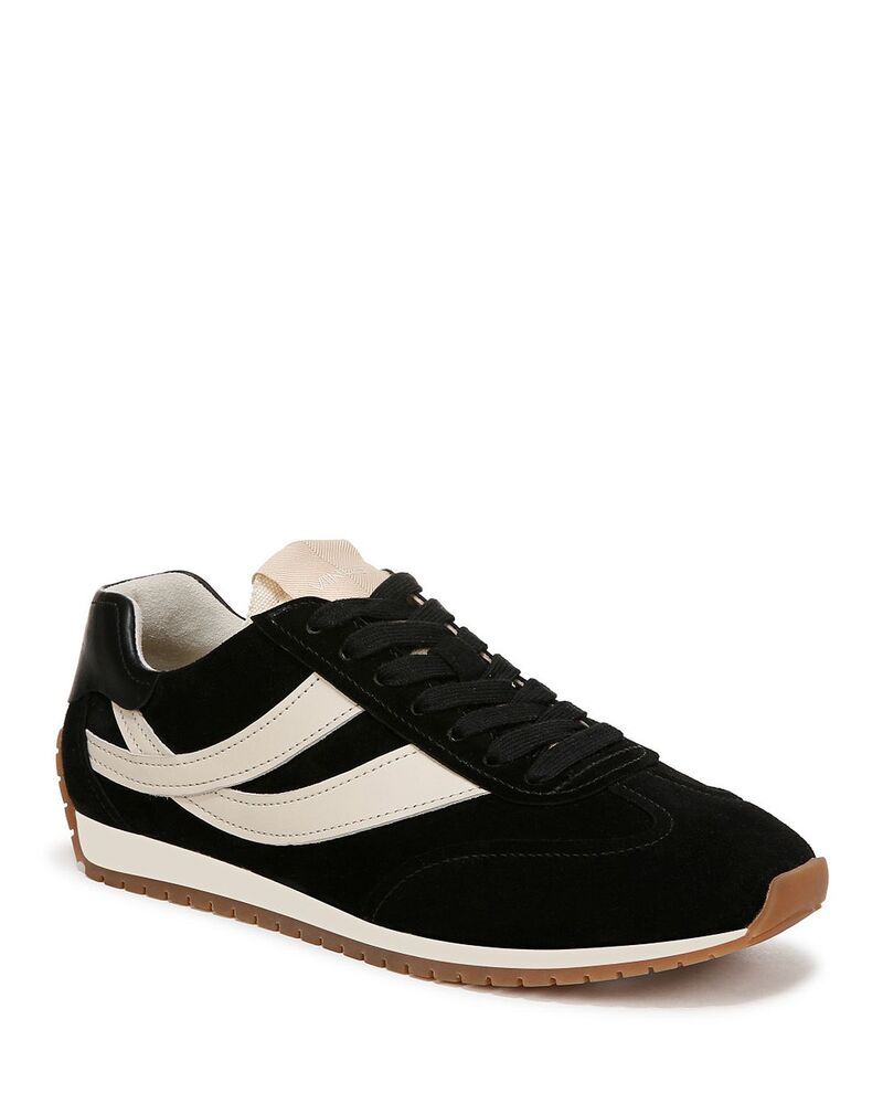ヴィンス レディース シューズ スニーカー レース Vince Womens Oasis Runner Lace Up Sneakers Black Suede ブラック
