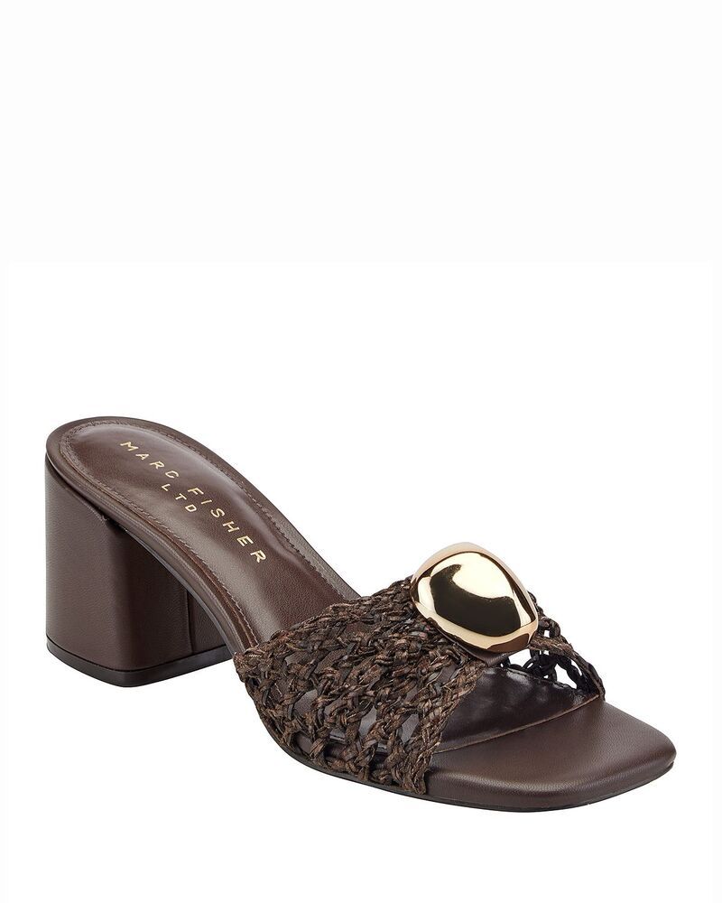 マーク・フィッシャー レディース シューズ サンダル Marc Fisher LTD Womens Farrel Slide Sandals Dark Brown ブラウン