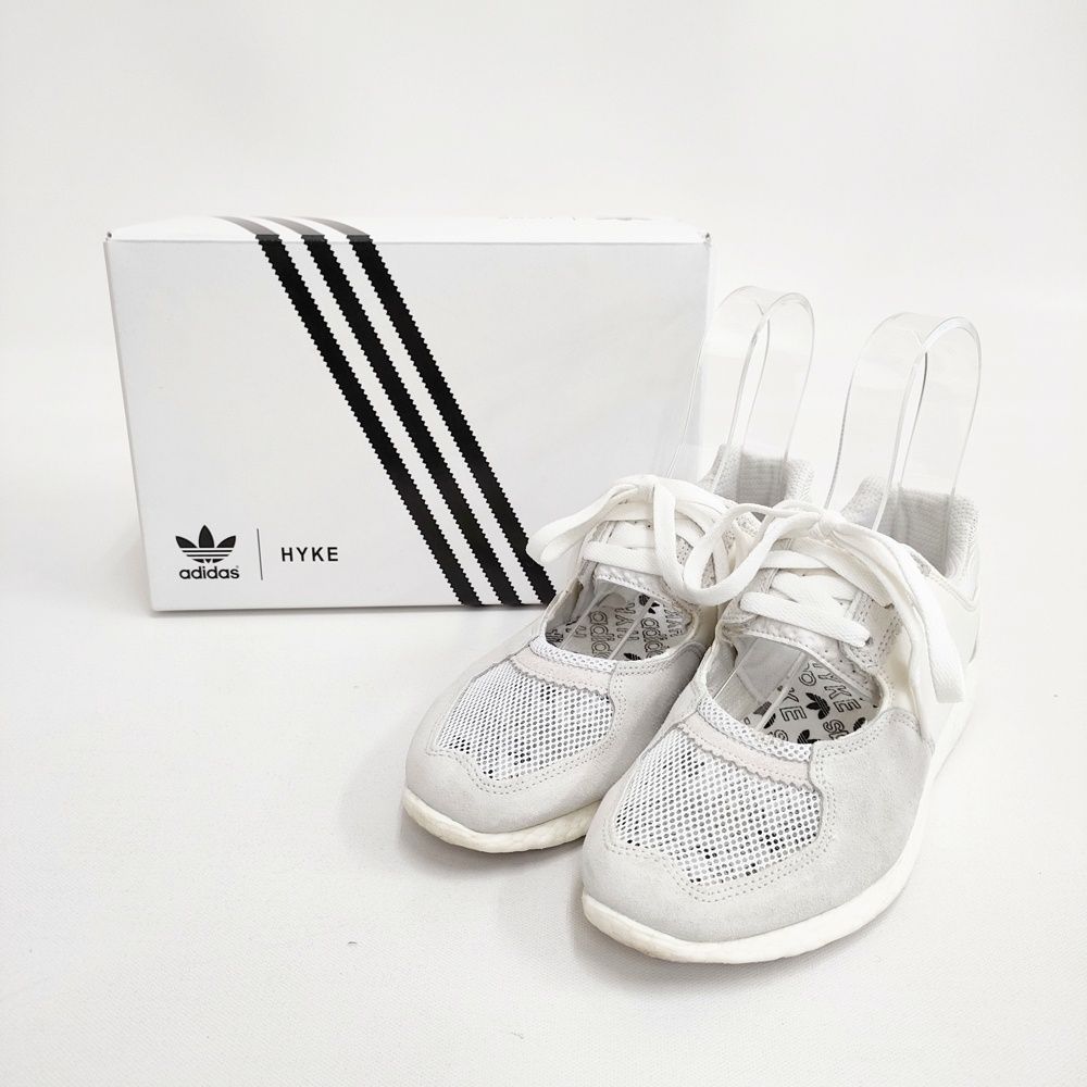 HYKE/adidas AOH-007 メッシュ サイズ22.5cm スニーカー ホワイト