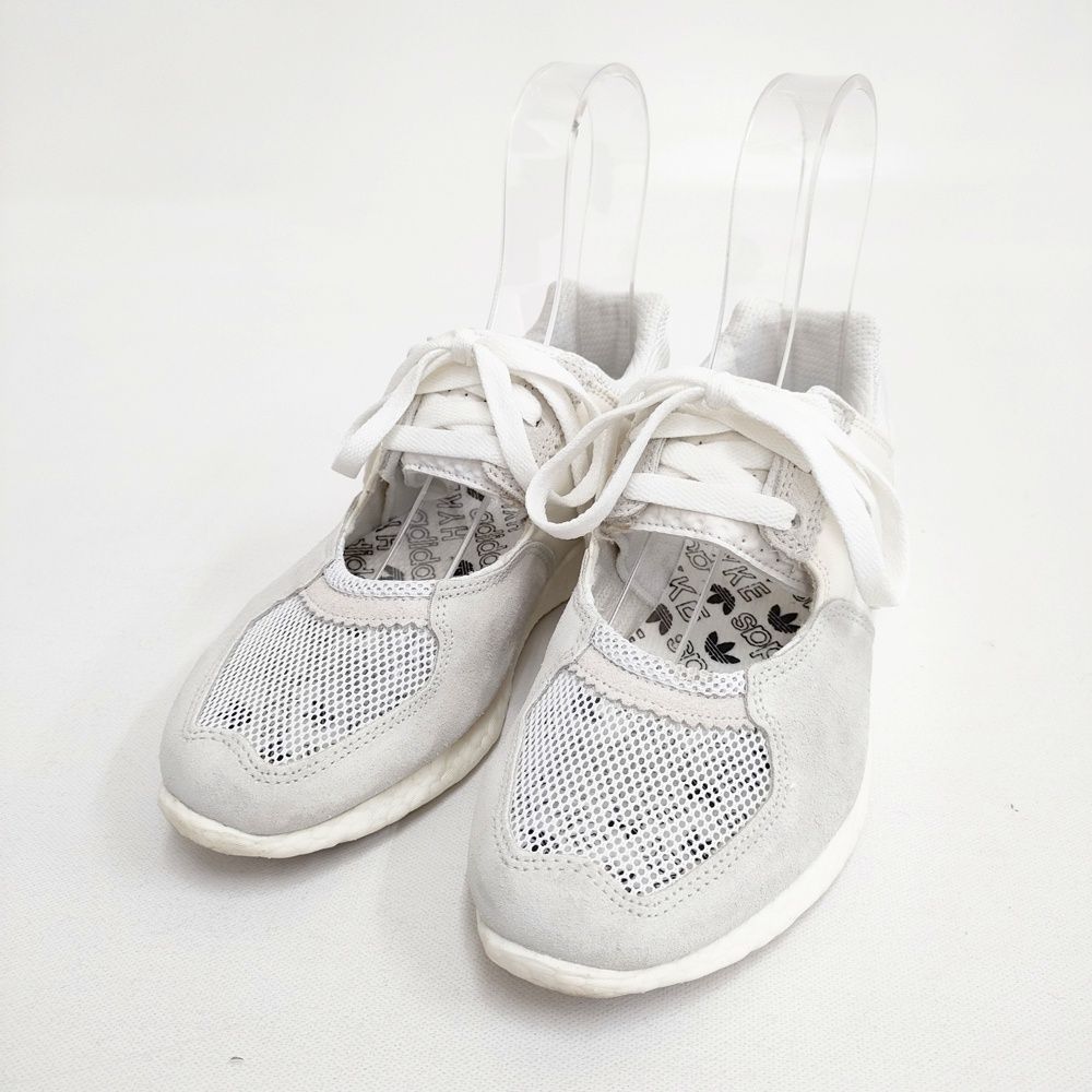 HYKE/adidas AOH-007 メッシュ サイズ22.5cm スニーカー ホワイト