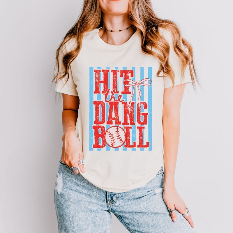 Simply Sage Market レディース トップス Tシャツ グラフィック Simply Sage Market Hithe Dang Ball Stripes Womenshort Sleeve Graphic TShirt Cream クリーム