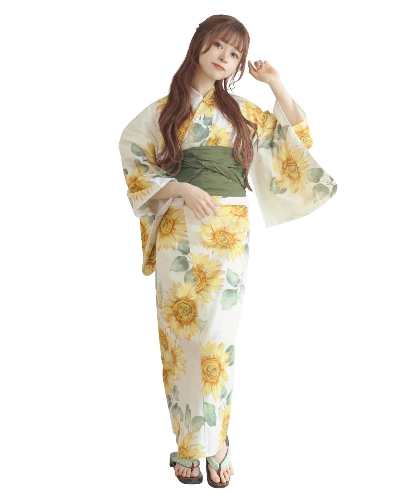 KYOETSU] [キョウエツ] 浴衣セット 変わり織 生成り 2点セット(浴衣