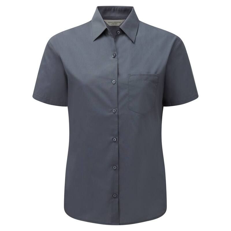 ラッセルアスレチック レディース トップス シャツ コットン Russell Athletic Russell Collection LadiesWomenshort Sleeve PolyCotton Easy Care Poplin Shirt Convo 11,701円