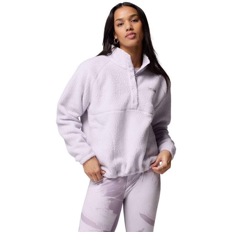 コロンビア レディース アウター ジャケット・ブルゾン フリース Womens Columbia Jasperidge Half Snapebbled Fleece Shale Purple パープル