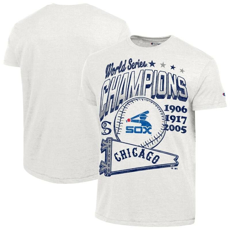 チャンピオン レディース トップス Tシャツ Mens Champion White Chicago White Sox Winning Tradition Cooperstown TriBlend TShirt Sox White ホワイト