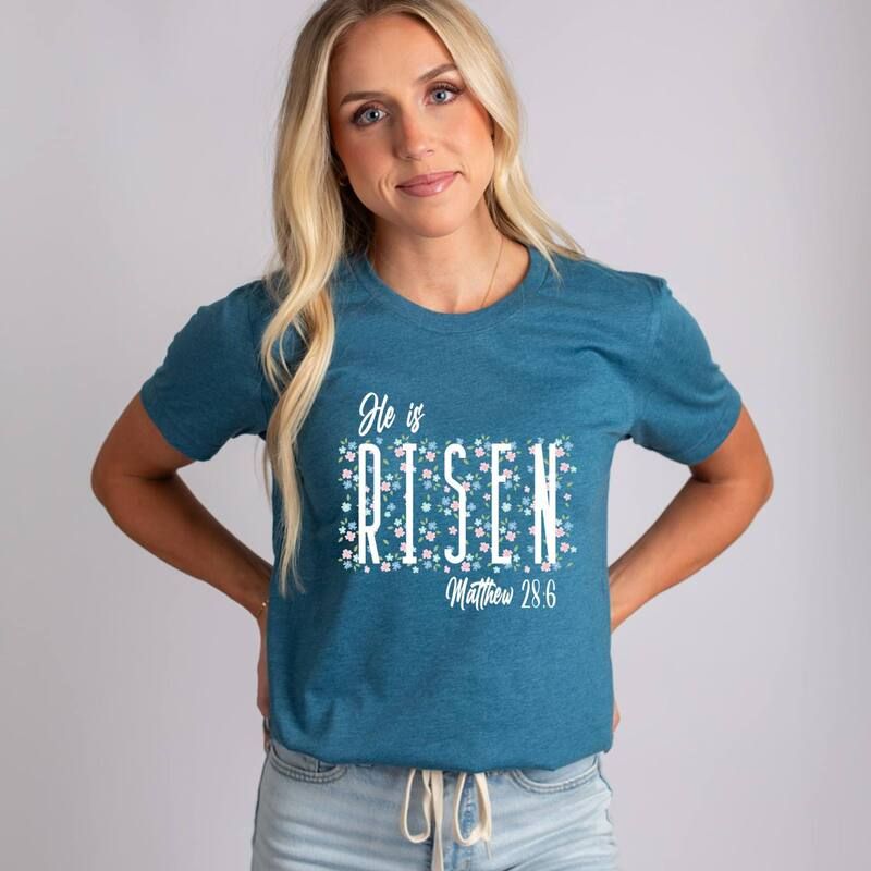 Simply Sage Market レディース トップス Tシャツ フラワー柄 フラワー グラフィック Simply Sage Market He Is Risen Floral Womenshort Sleeve Graphic TShirteal ティー