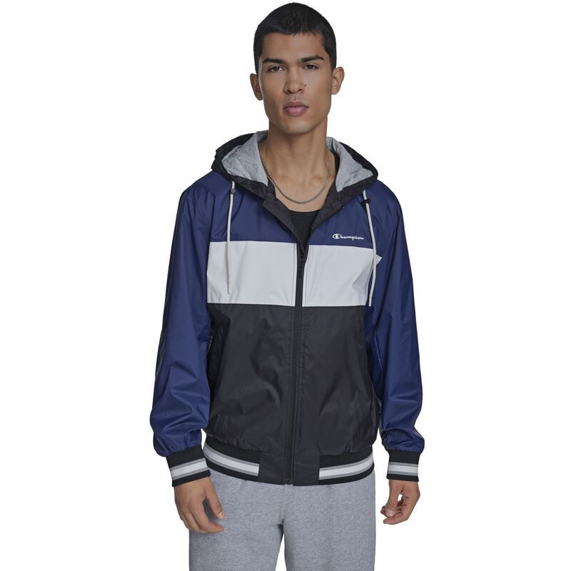 チャンピオン レディース アウター ジャケット・ブルゾン Mens Champion Hooded Retro Rain Jacket Black ブラック