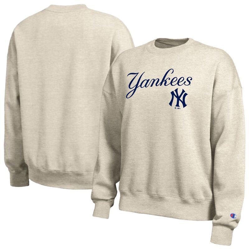 チャンピオン レディース トップス Tシャツ スウェット Womens Champion Oatmeal New York Yankees All Star Sweatshirt Ynk Multi マルチカラー
